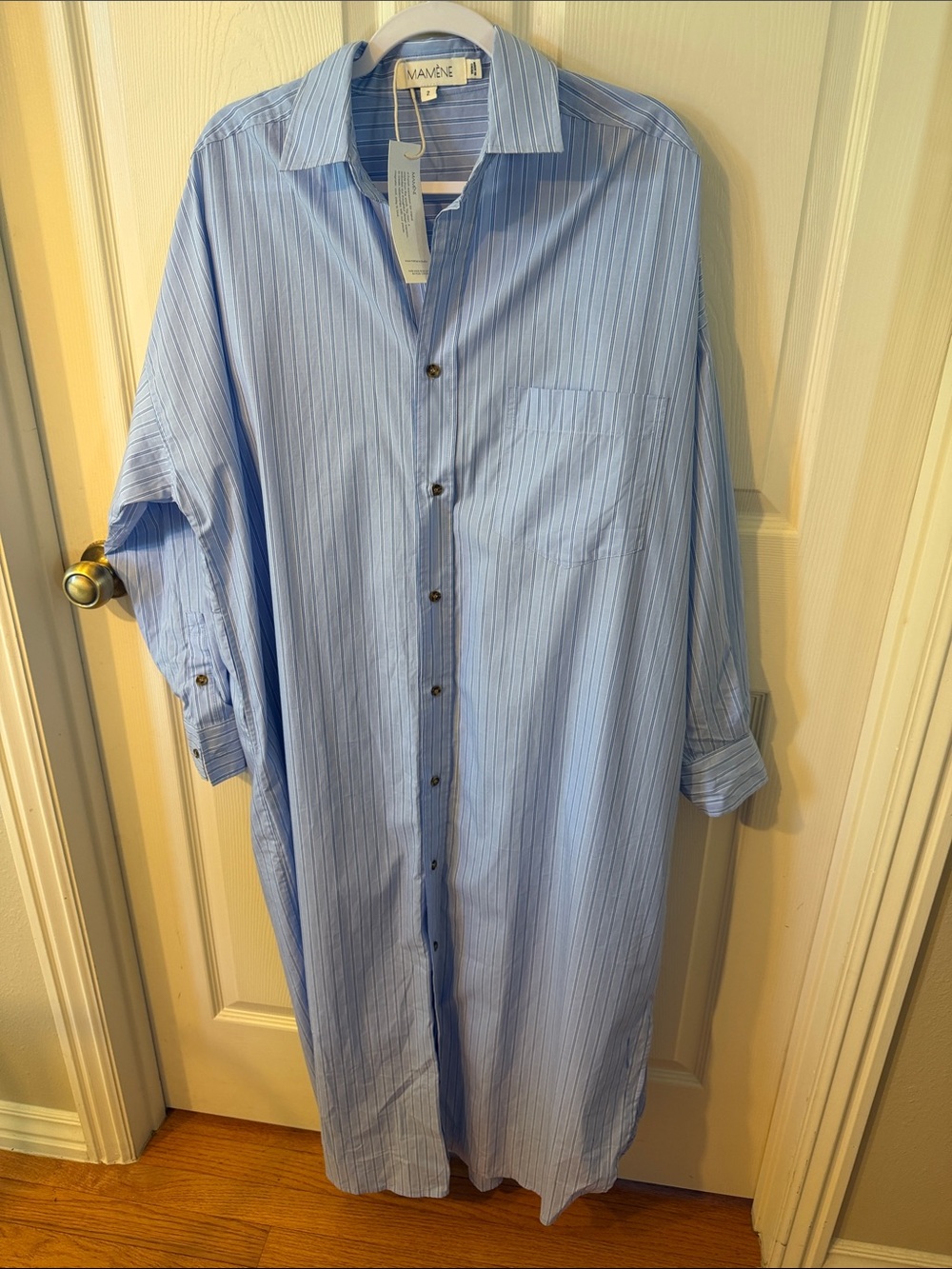 Mamene  Phoebe Oversized Shirt Dress Sz 2.  NWT.